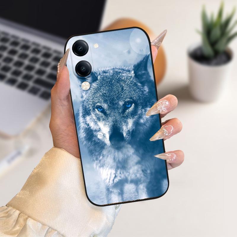 For Vivo Y29s 5G Case Y 29S Soft Silicone TPU Phone Cover Cases For Vivo Y04 Y 04 4G Protective Fundas Coque Cartoon Cute Animal