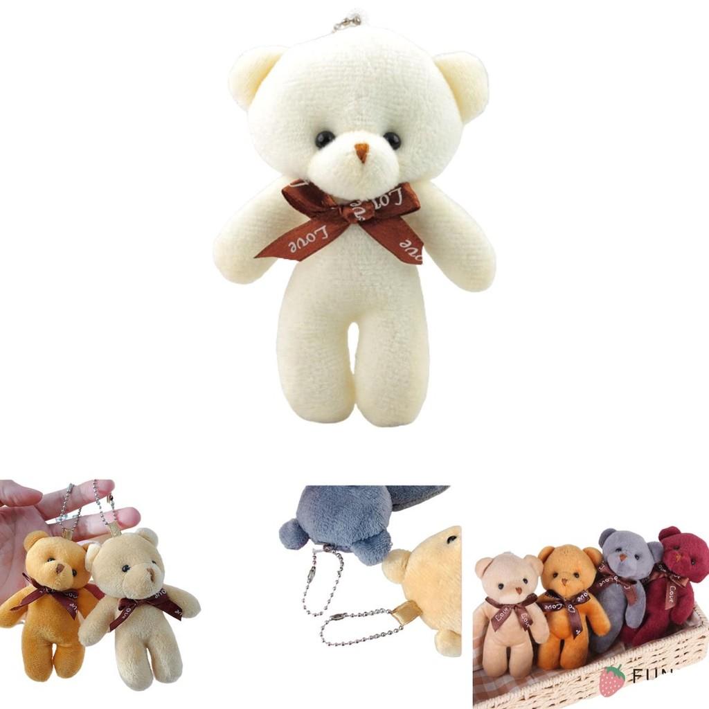 Bedårande plysch nallebjörn nyckelring hänge för flickvän eller barn