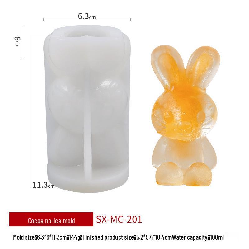 Sanxin Kleiner Bär Silikon Eiswürfel- & Mousseform für DIY Milchtee & Kaffee