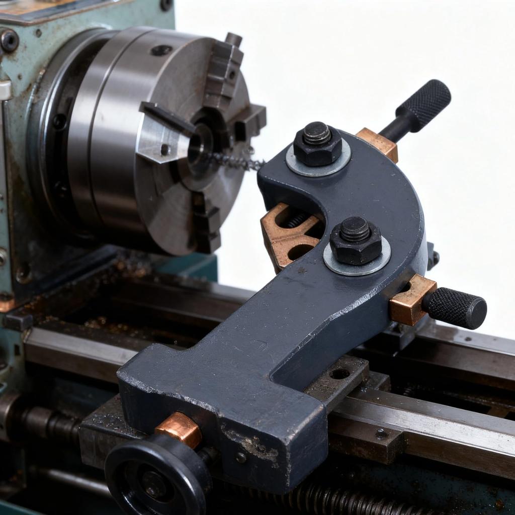 Mini Lathe Traveling Steady Gray Support Rod for Improved Machining Provides stable support for mini enhancing work convenience and maintaining lathe