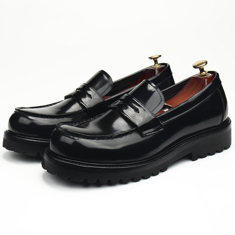 

Мужские кожаные туфли, круглый носок, для официальной свадьбы, толстая подошва, открытая отделка бисером, яркие, любовь, ручная работа, высокого класса, стиль, большие 45