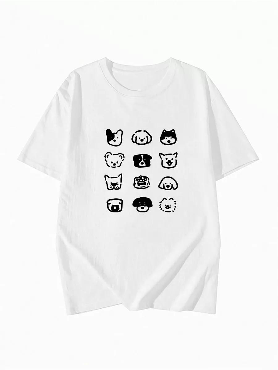 Cartoon T-shirt with Sonic print on the back S