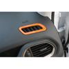 Dashboard L&R Air Outlet Vent Cover 2* For Jeep Renegade 2015- Bright Orange