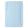 For Huawei MatePad SE 11 Case Tri-fold Stand Leather+TPU+Acrylic Clear Back Tablet Cover