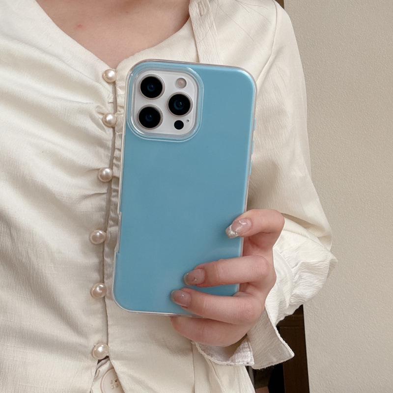 

Solid Color Jelly Case Combo for iPhone 16 Pro Max/Apple 17/14/15 12