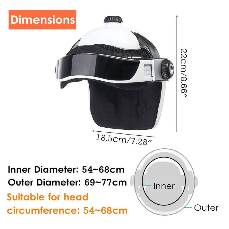 

Air Pressure Vibration Relaxation Music Helmet Massager Acupuncture Points Physiotherapy Electric Head Massage Machine