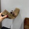 Retro Brown Square Head Mary Jane Shoes Ballet Shoes Women's New Light Mouth Single Shoes Women's Shoes
