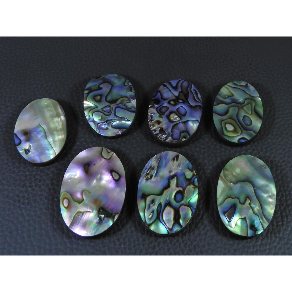258Cts.Abalone Shell Oval Cabochon Loose Natural Gemstone 07Pcs Lot 28-32MM C-1727