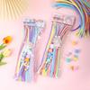 100-Pack Eco-Friendly Glitter Pipe Cleaners - DIY Educational Tinsel Chenille Stems for Kids