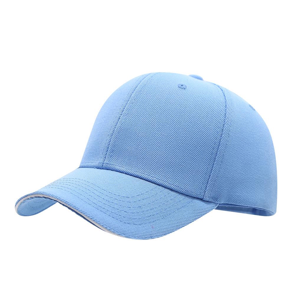 Custom Logo Solid Color Six-Panel Brushed Cotton Baseball Cap