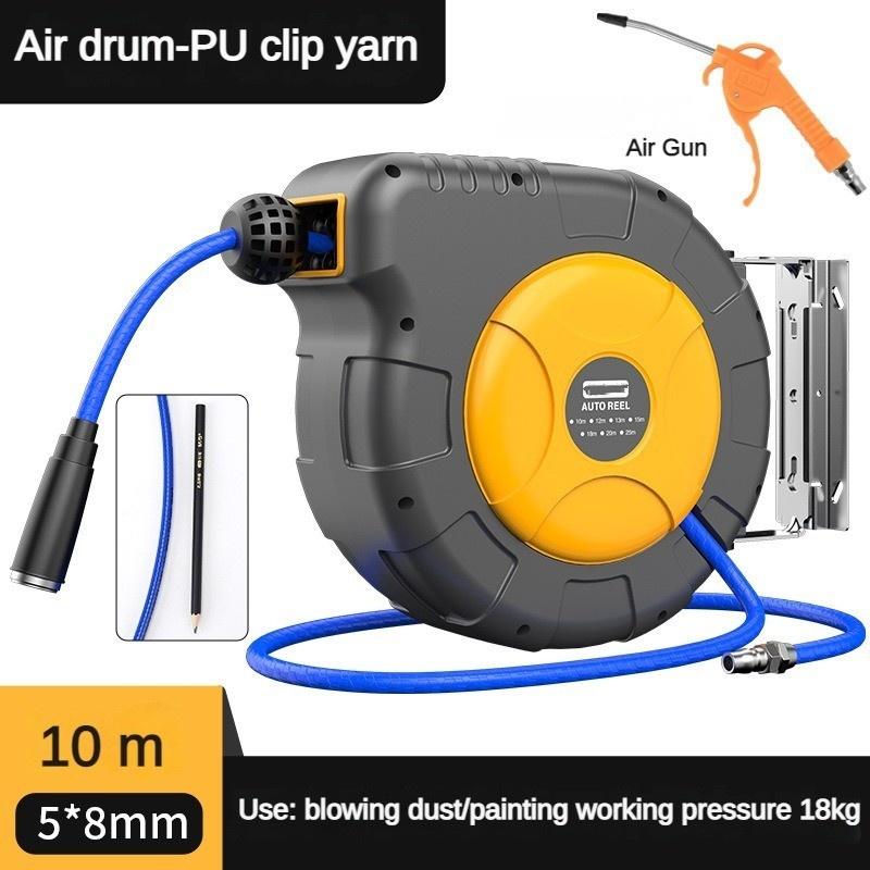 Wall Mounted Pipe Storage Device  Automotive Maintenance Pipe Winder Automatic Retractable Hose Pipe Reel