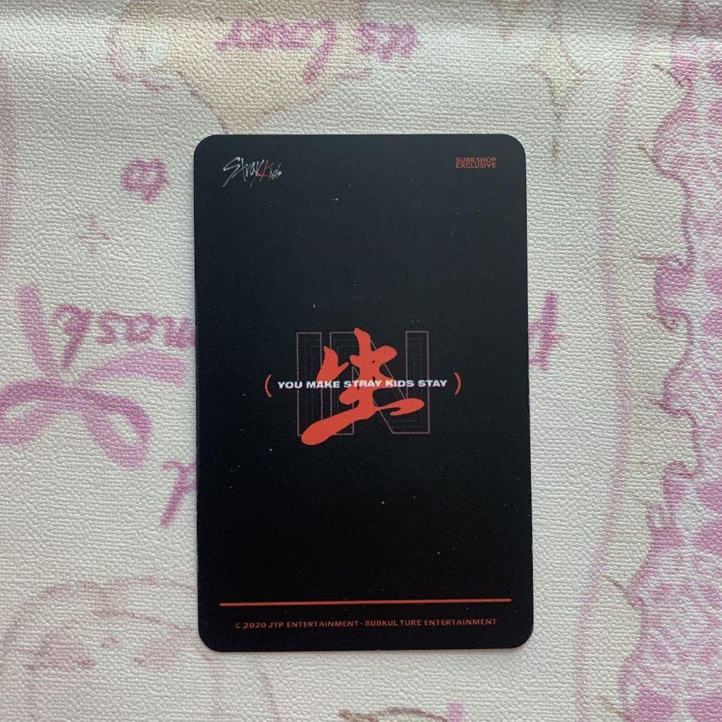 [USED] StrayKids Album in Live Subk Han Store Bonus Trading Card