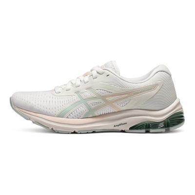Gel-Pulse 12 Comfortable Fashionable Fabric Low-Top Casual Running Shoes Women Sneaker White Teal 1012B539-100