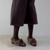 Autumn and winter bow velvet Mary Jane fluffy shoes women's warm small leather shoes