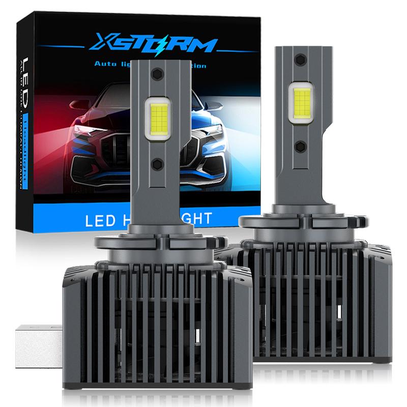 

XSTORM D1S LED D2S D3S D4S D5S D8S HID D1R D2R D3R D4R D5R D8R Headlight Bulb Car Turbo LED CSP Lamp Canbus 160W 6500K White D3S
