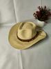 New Retro Ethnic Style Cowboy Hat Men's and Women's Cone Top Holiday Seaside Travel, Showing a Small Face, Fashionable Straw Hat
