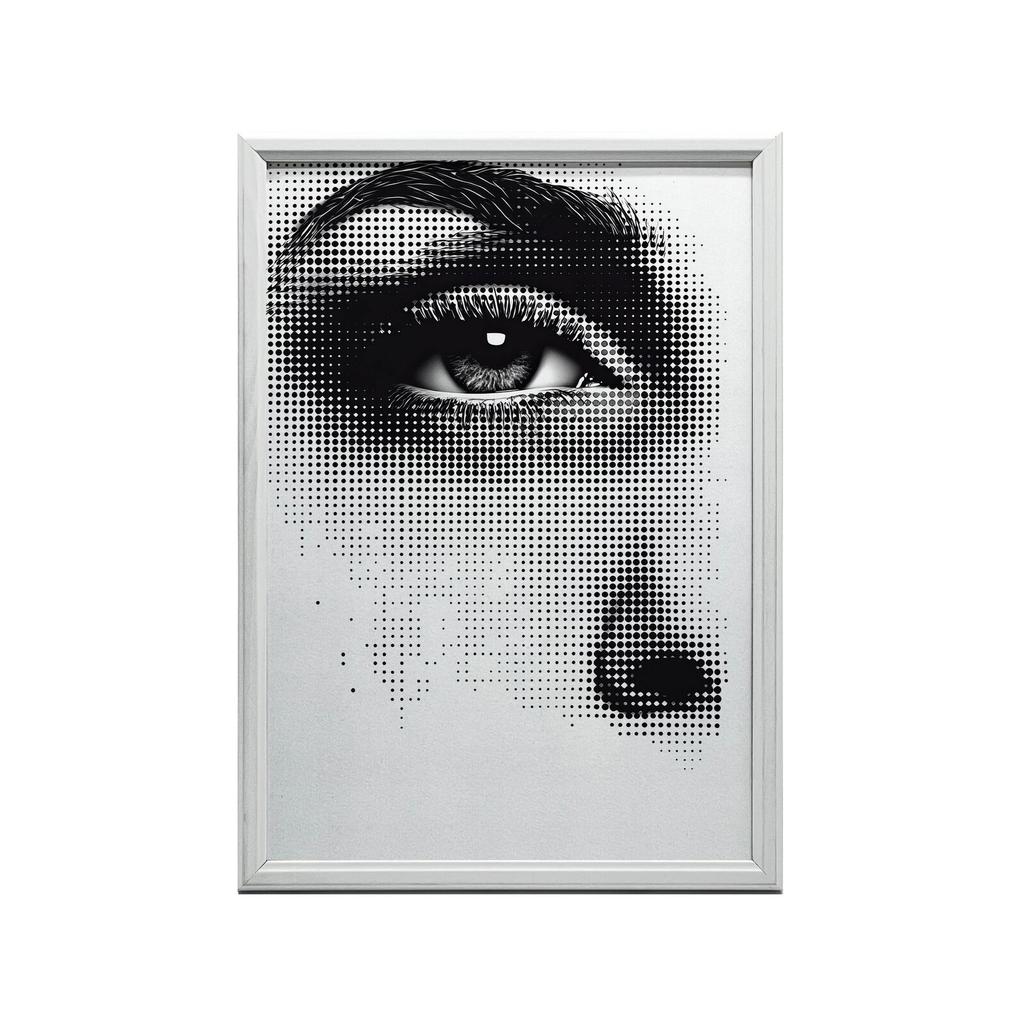 Stylish Eye Stylish Eye, 40X50 Cm, Gold Aluminum Frame, 230 Gsm Matte Paper