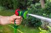 8-function pistol sprinkler with smooth stream regulation