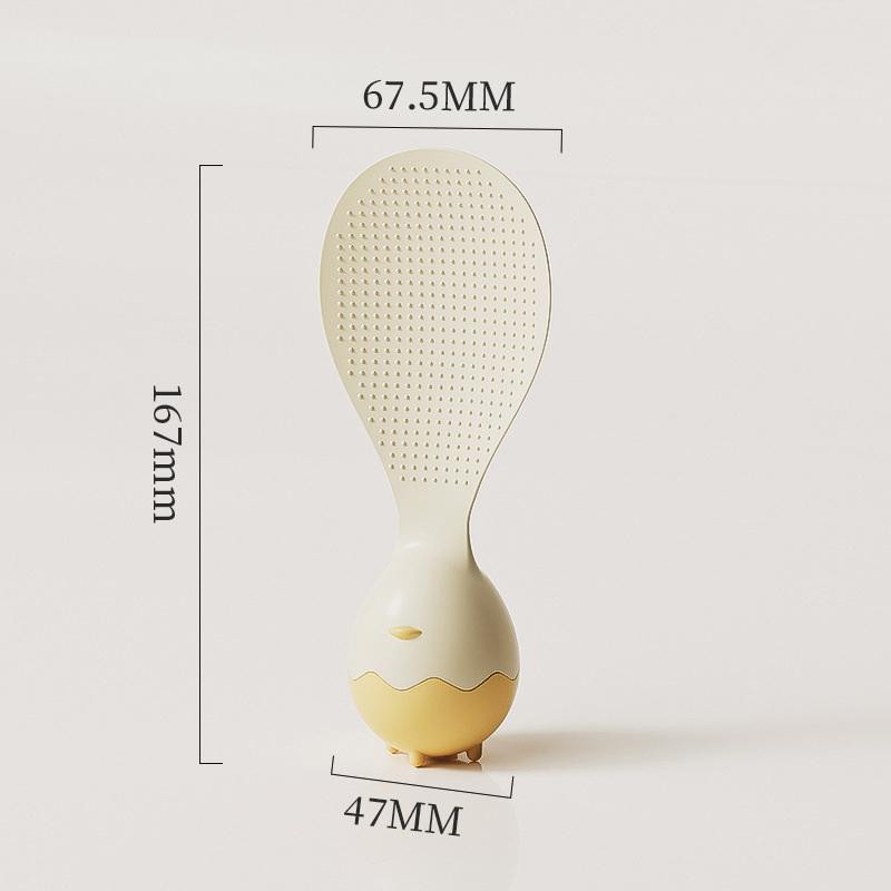 Creative Eggshell Standing Rice Spoon, Household Rice Scoop, Non-Stick Rice, Stands Upright To Serve Rice In Rice Cooker. A