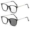Fashionable Presbyopia Glasses Multifocal Photochromic Reading Glasses Anti Blue Light Eyewear for Far and Near