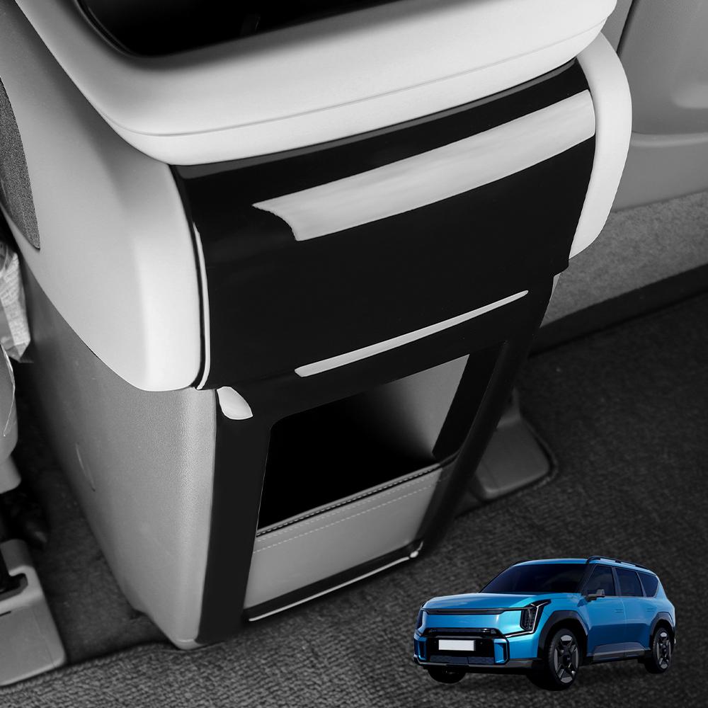 For Kia EV9 Center Armrest Back Anti-kick Panel Trim Rear Air Vent Cover Interior Style Decoration For 6 Seat/7 Seat Versions
