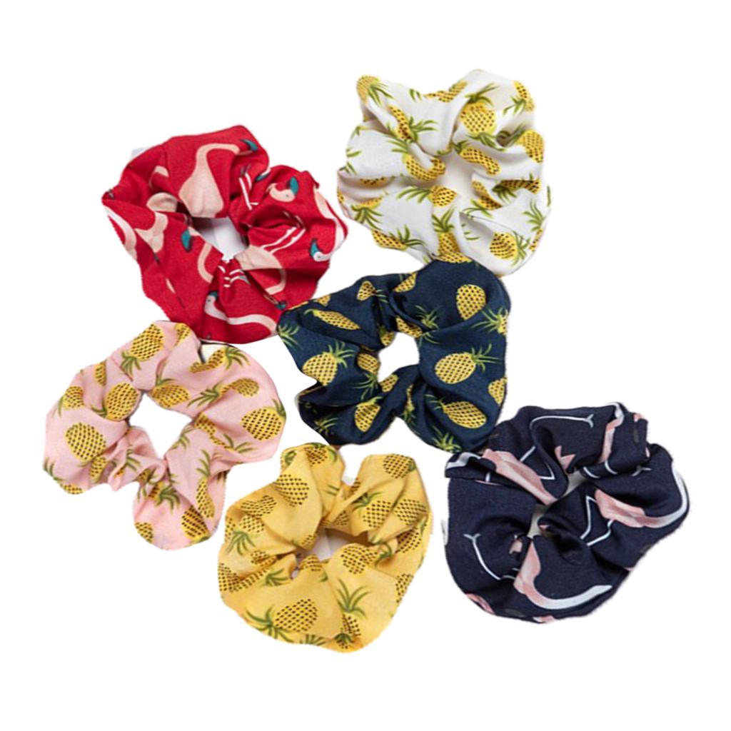 6pack Women Girl Hair Scrunchies Set Elastic Hair Bands Scrunchy Rope Ties 6pack Women Girl Hair Scrunchies Set Elastic Hair Bands Scrunchy Rope Ties