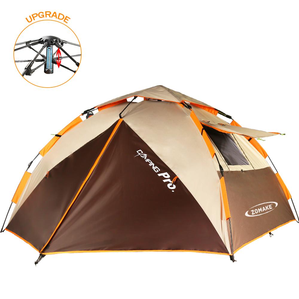 ZOMAKE New Family Instant Setup Tent Sunscreen Quick-opening Tent 2 To 4 People Camping Tent Outdoor Camping Tent Convenient