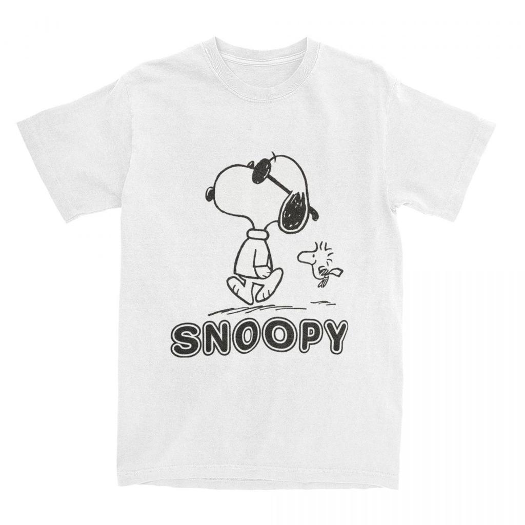 Herren Damen Peanuts Snoopy Taucher Grafik T-Shirt Zeug Vintage Baumwolle Cartoon Hund T-Shirts Oberteile Geschenkidee