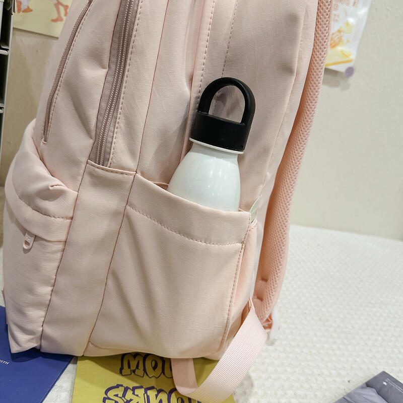 Einfarbiger Studenten-Schulranzen Unisex Rucksack mit großer Kapazität Reise-Rucksack