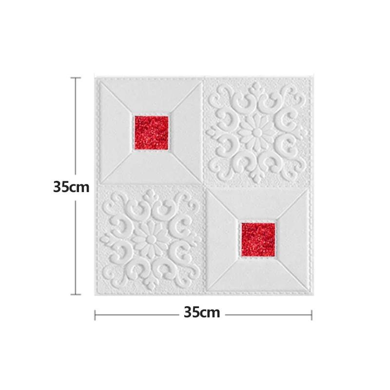 20Pcs Wall Sticker 3D Wallpaper Self-Adhesive Peel and Stick Foam Wall Panel for Bedroom Living Room Kids Room Home Decoration