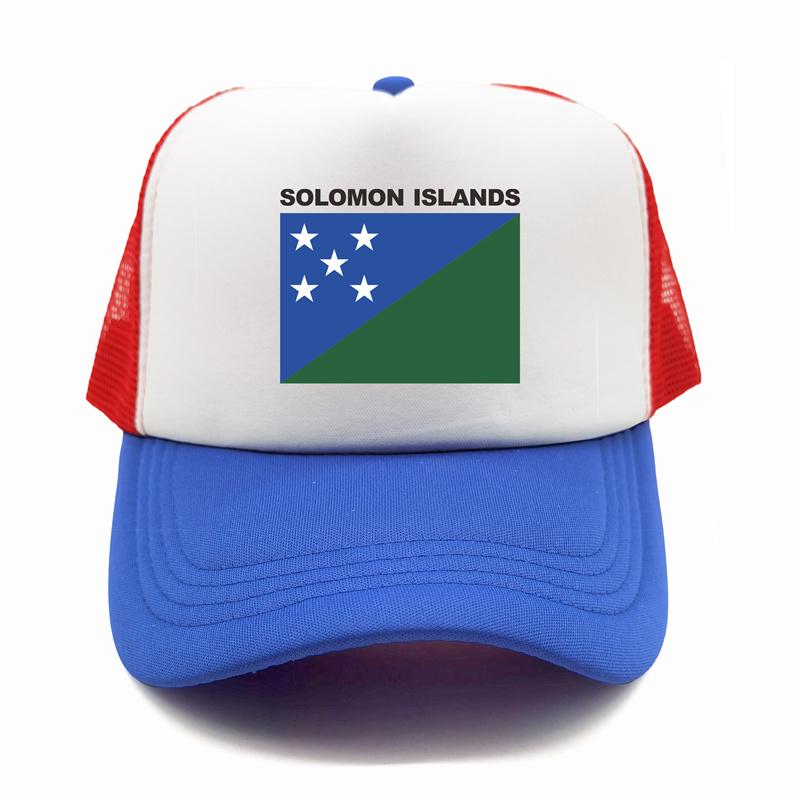 Șapcă de camioner din Insulele Solomon Pălărie de vară unisex cu drapel de țară rece Șepci de baseball Șepci de plasă unisex în aer liber
