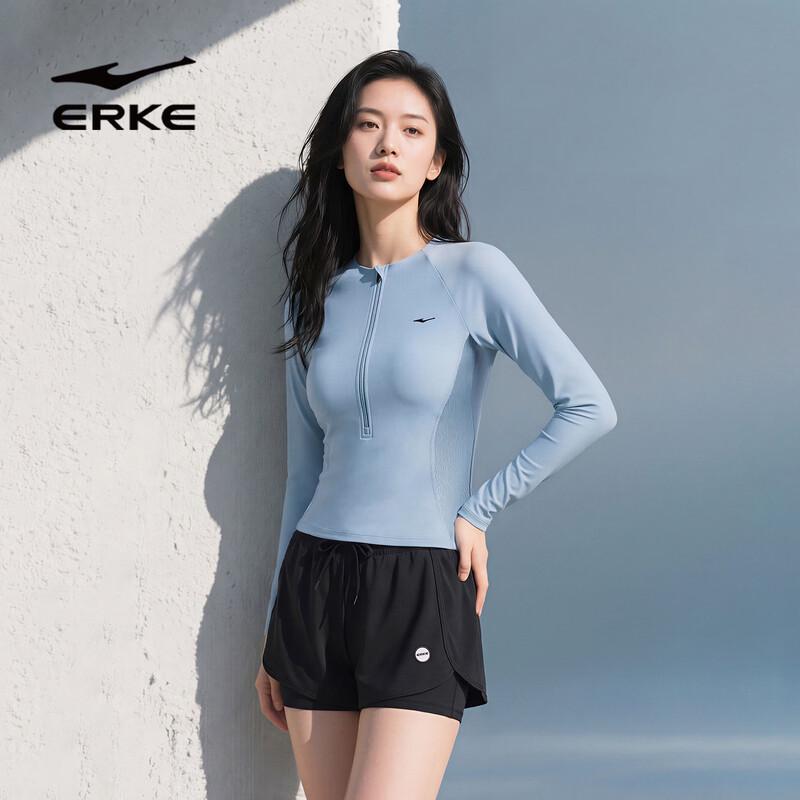ERKE Women s Long Sleeve Two-Piece Swimsuit 3XL