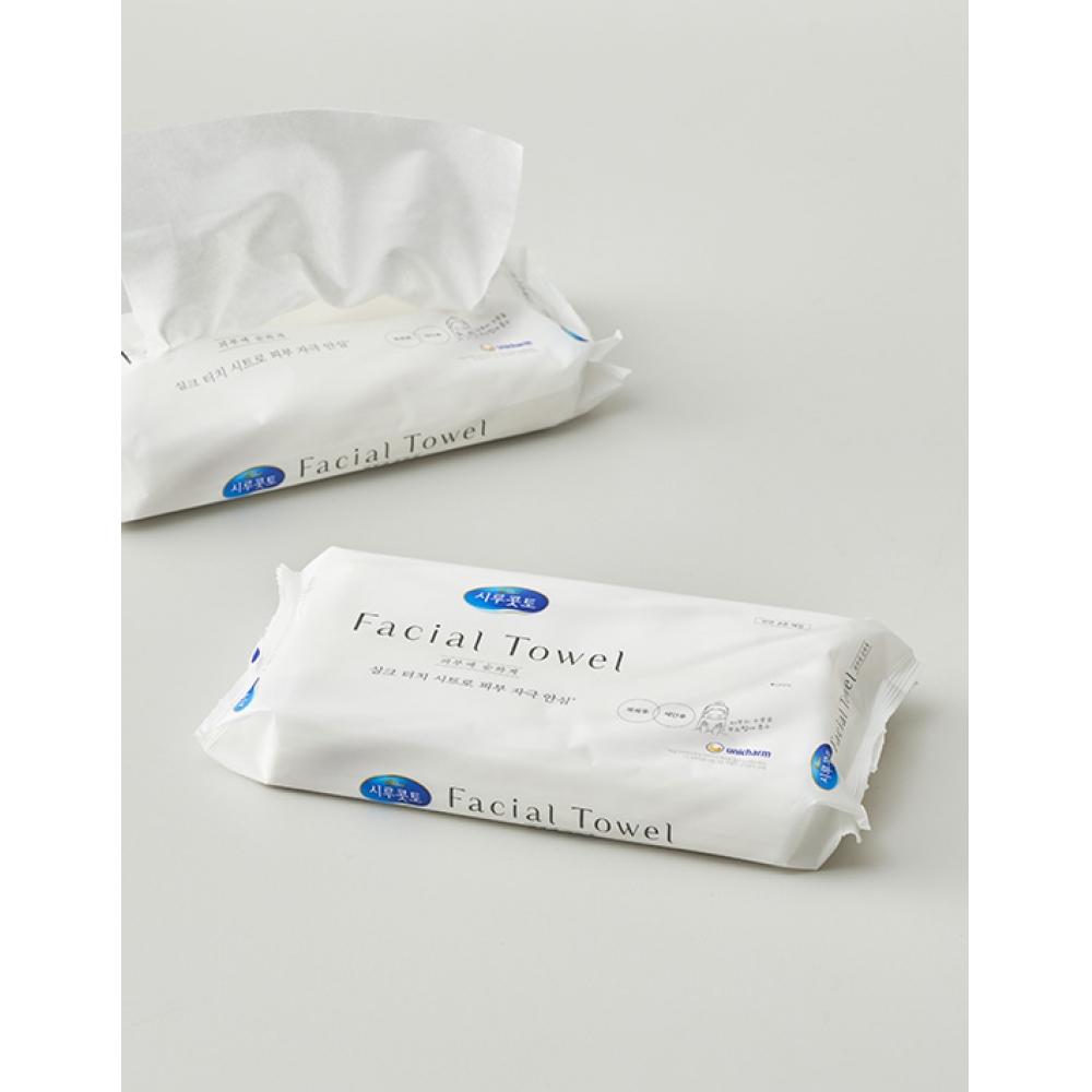 Sirucoto Facial Towel 40p Disposable Face Towel