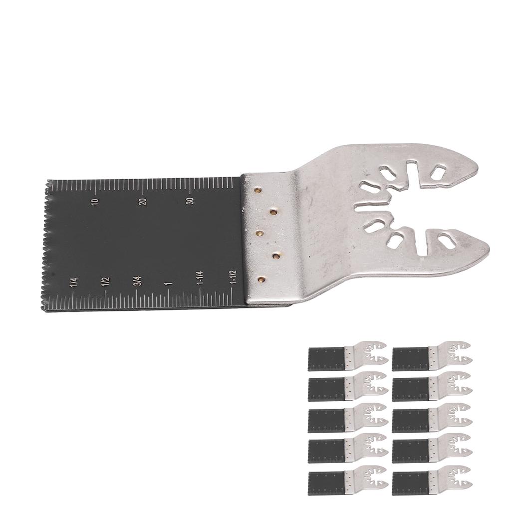 10Pcs Oscillating Saw Blade 34mm Multitool Quick Release Tool Set Kit for Wood Plastic