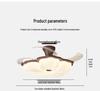 Retro French Creamy Ceiling Fan Light for Living Room, Dining Room, and Children's Bedroom