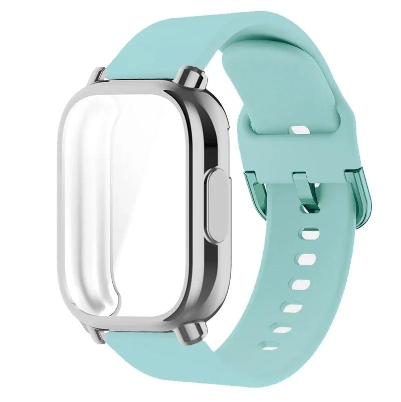 Protector Case+Silicone Strap For Xiaomi Redmi Watch 5 active/5 Lite Full Cover Screen TPU Soft Shell and Breathable Sport Bands