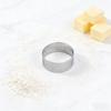 12 Piezas de Anillos Redondos para Tartas de Acero Inoxidable - Moldes Perforados Para Mousses y Postres, Cortadores de Galletas, Moldes para Tartas de Frutas