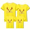 2024 Family Matching Christmas T-Shirts: Parent-Child Short Sleeve Outfits for Families of Three or Four
