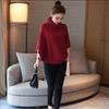 Plus Size Autumn Knit Shawl Sweater - Versatile Wool Cape with Patchwork Design