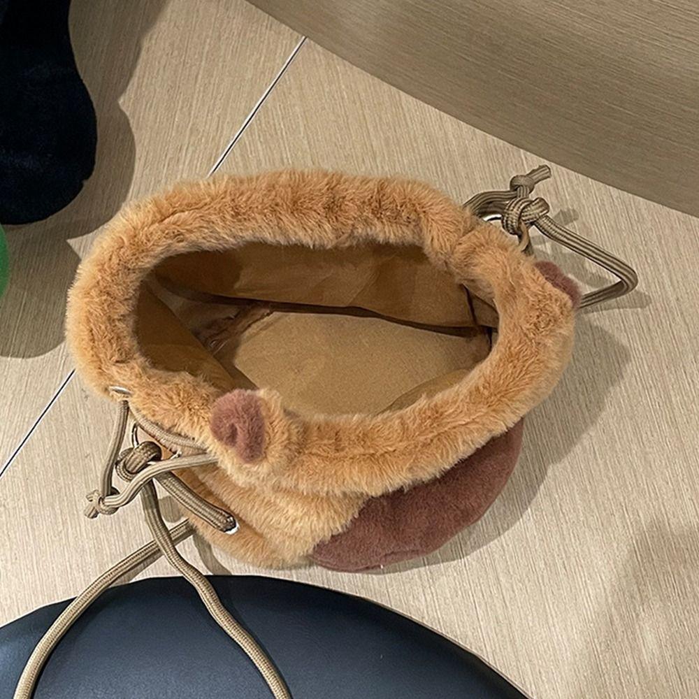 Plüschtier Capybara Kordelzug Beutel Große Kapazität Cartoon Umhängetasche Niedliche Puppentasche Kinder