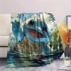 Squirtle  Print Flannel Blanket, High quality Comfortable for All Seasons, Home Decor, Warmth and Comfort