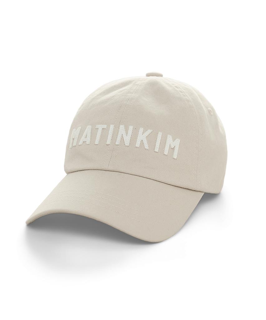 Mattengkim Applique Felt Logo Ball Cap In Light Gray