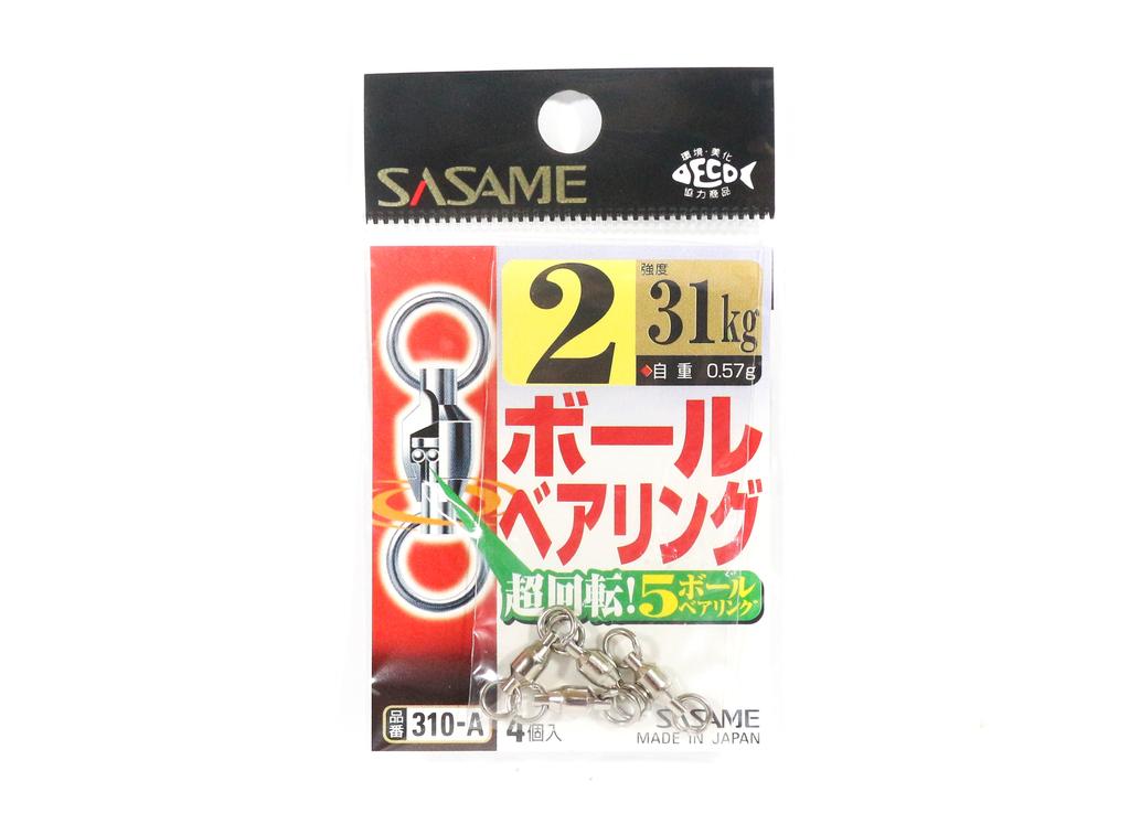 Sasame 310-A Ball Bearing Swivels High Quality Size 2 (1577)