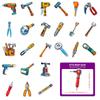 10/25/50 Stück Cartoon Handwerkzeugtasche Graffiti-Aufkleber für DIY-Scrapbook Wasserflasche Telefon Laptop Gitarre Aufkleber