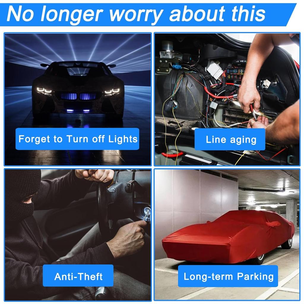 Kill Switch for Car, Remote Battery Disconnect Switch 12V 240A Car Kill Switch Anti-Theft Killswitch for Car,RV,Trailer, Trucks,ATV,UTV,Motorcycle,