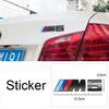 Car Badge Emblem Sticker for M Power X1 X3 X5 M3 M5 M7 G01 F20 G30 F30 E39 E87 E46 E91 E53 F80 F33 Logo Auto-Styling Accessories