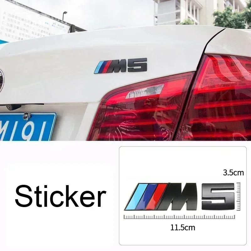 Car Badge Emblem Sticker for M Power X1 X3 X5 M3 M5 M7 G01 F20 G30 F30 E39 E87 E46 E91 E53 F80 F33 Logo Auto-Styling Accessories
