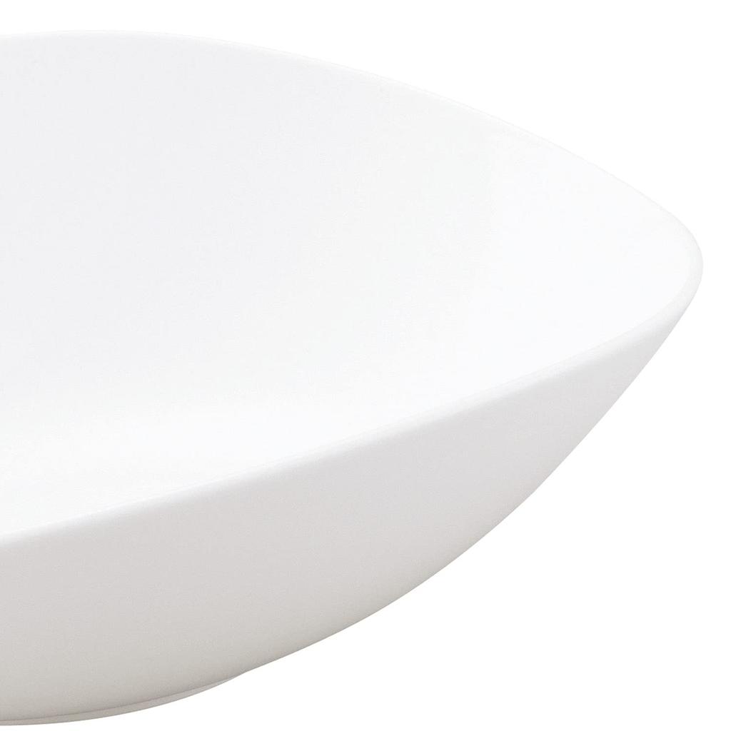 Noritake Oval Bowl, 24cm, 870cc, Cleo White, Microwave and Dishwasher Safe, Fine Porcelain, T5438/1624