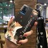 Kickstand Durable Phone Case For ZTE Blade A71/Optus X Swift 5G Back Cover Soft case Flower Fashion Design Lanyard Ring