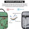 Monkey World Green Insulated Lunch Bag for Kids School Cooler Thermal Food Box Tote Leakproof Lunch Boxes Container
